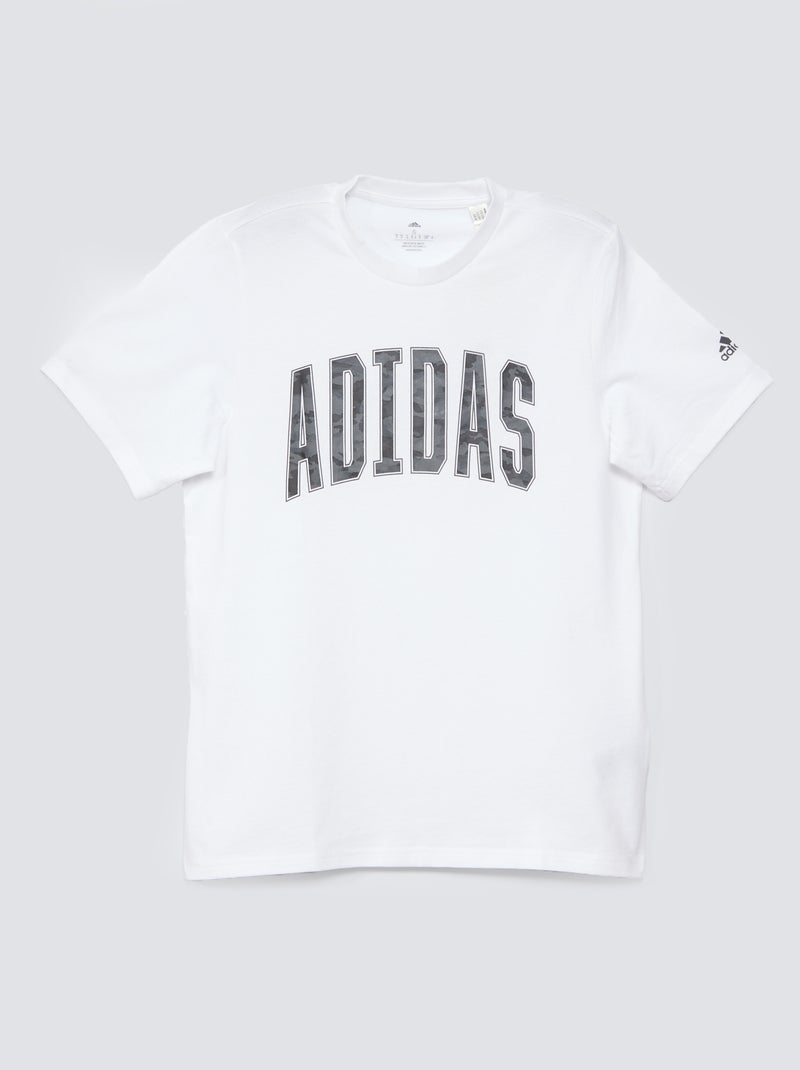 Camiseta de cuello redondo 'Adidas' BLANCO - Kiabi