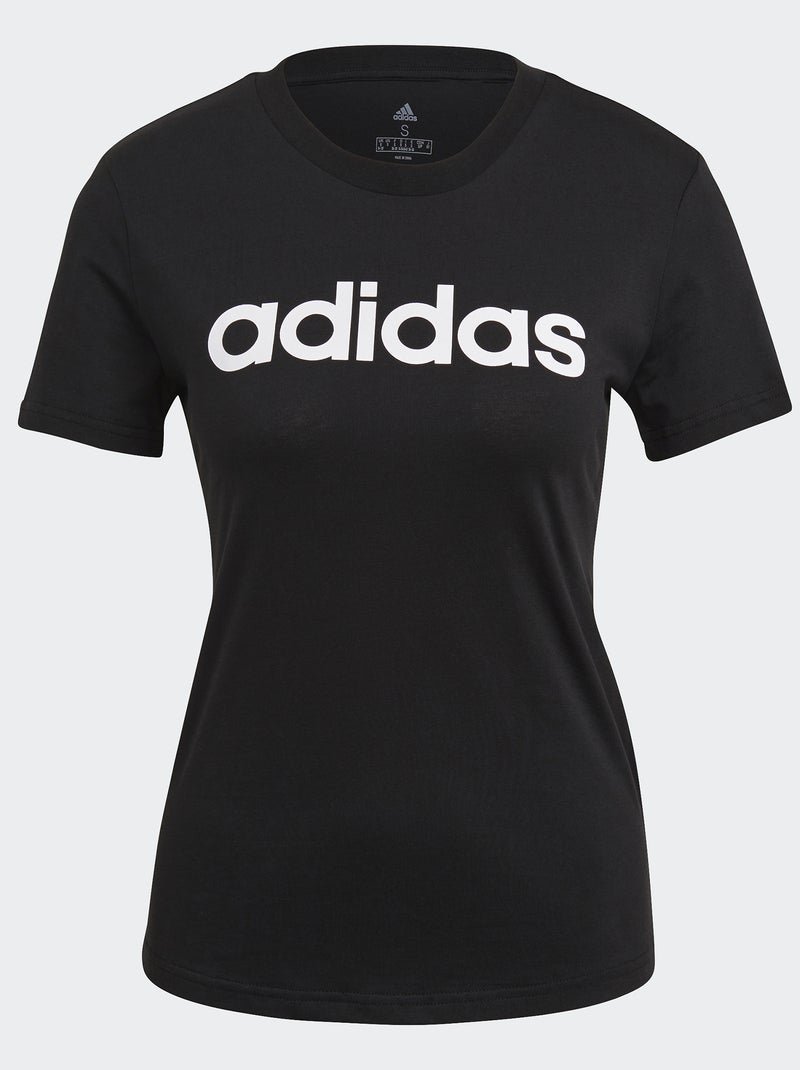 Camiseta de cuello redondo 'Adidas' NEGRO - Kiabi