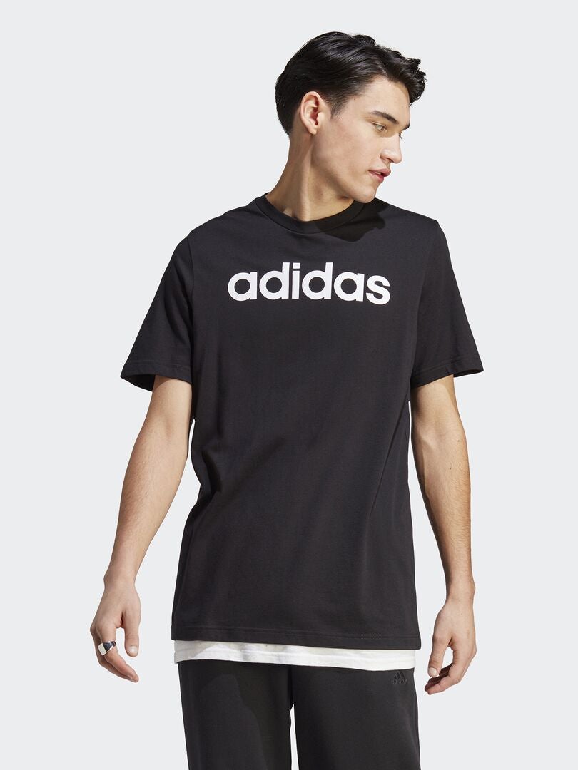 Camiseta de cuello redondo 'Adidas' NEGRO - Kiabi