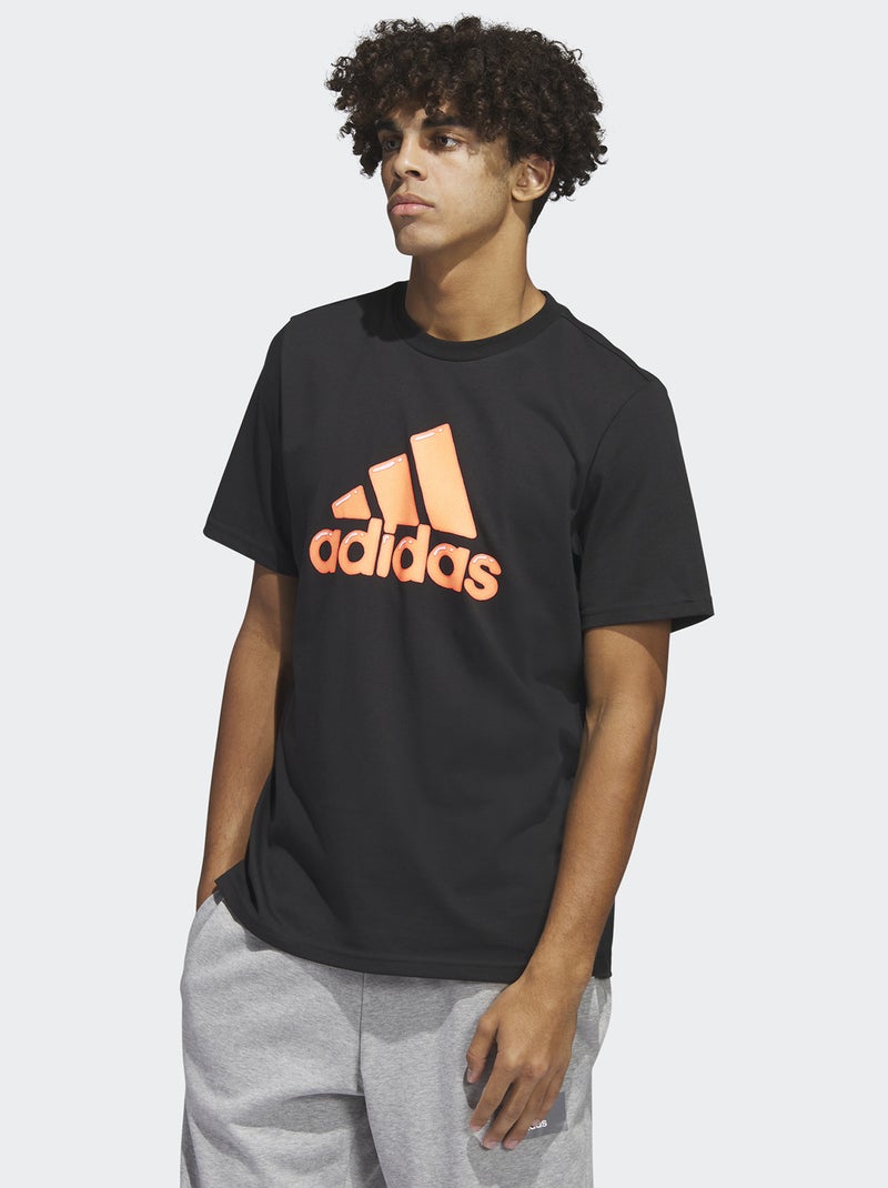 Camiseta de cuello redondo 'Adidas' NEGRO - Kiabi