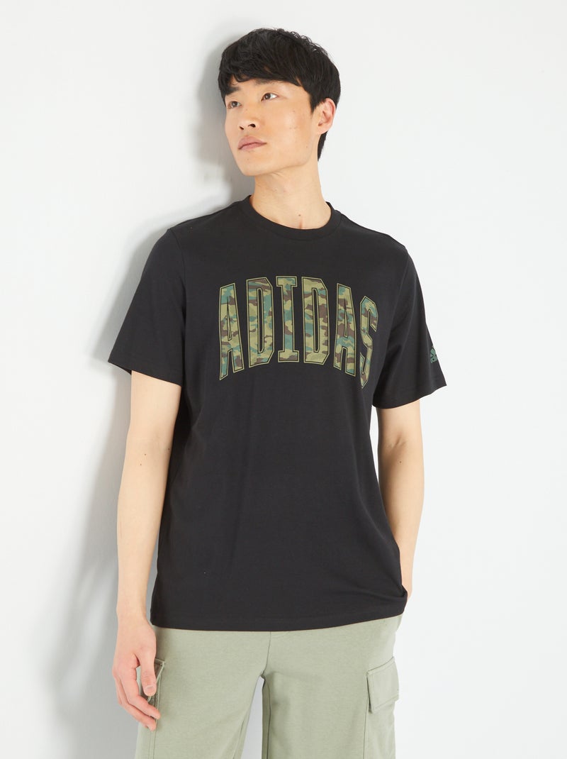 Camiseta de cuello redondo 'Adidas' NEGRO - Kiabi