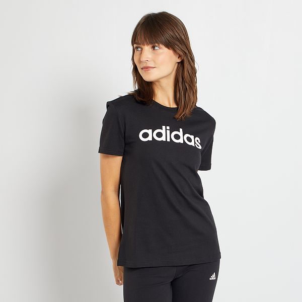 Camiseta de cuello redondo 'Adidas' Mujer talla 34 a 48 - NEGRO - Kiabi -  23,00€