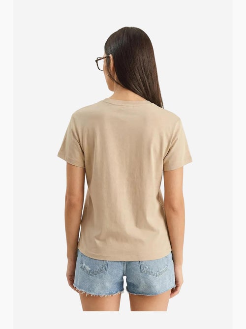 Camiseta de cuello redondo bordada lucci - Kiabi