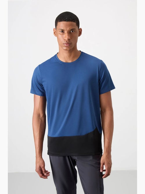 Camiseta de cuello redondo color block tommy - Kiabi