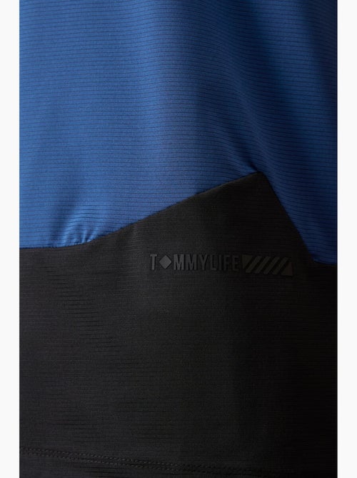 Camiseta de cuello redondo color block tommy - Kiabi