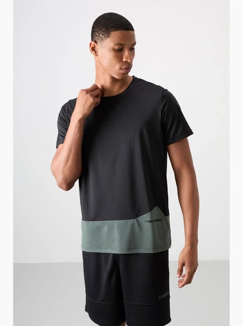 Camiseta de cuello redondo color block tommy - Kiabi