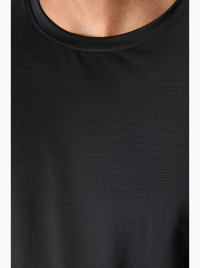 Camiseta de cuello redondo color block tommy Negro Verde - Kiabi