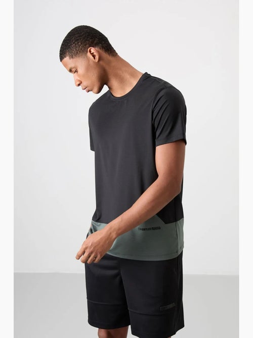 Camiseta de cuello redondo color block tommy - Kiabi