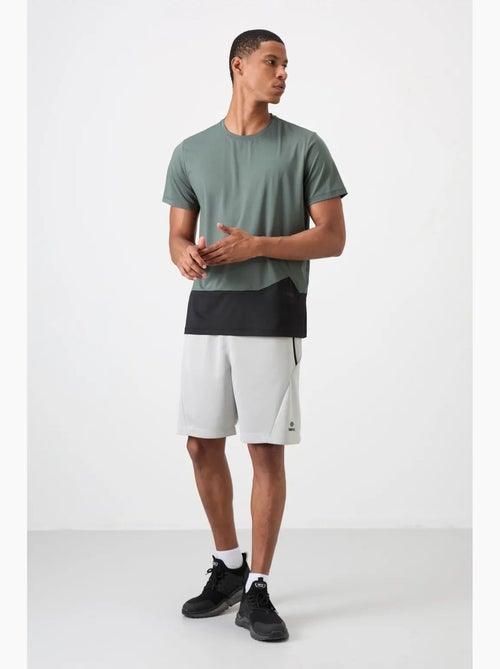 Camiseta de cuello redondo color block tommy - Kiabi