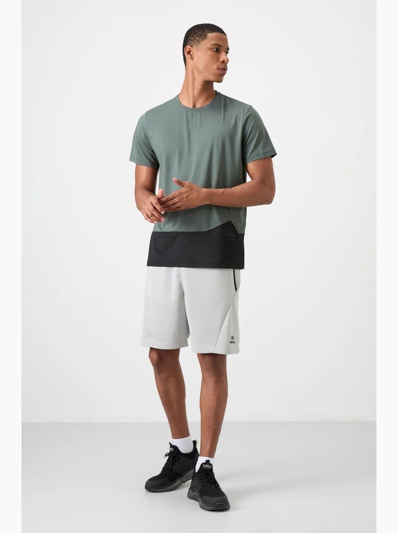 Camiseta de cuello redondo color block tommy Verde - Kiabi