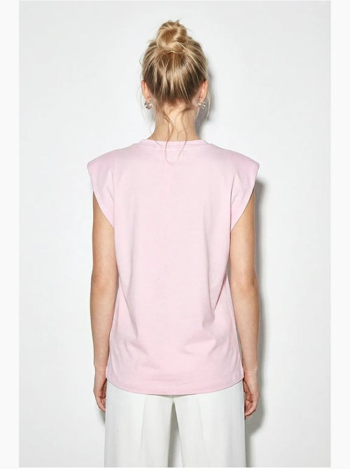 Camiseta de cuello redondo con cut-out lucci - Kiabi