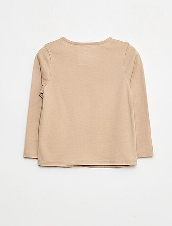 Camiseta de cuello redondo con estampado 'Navidad'