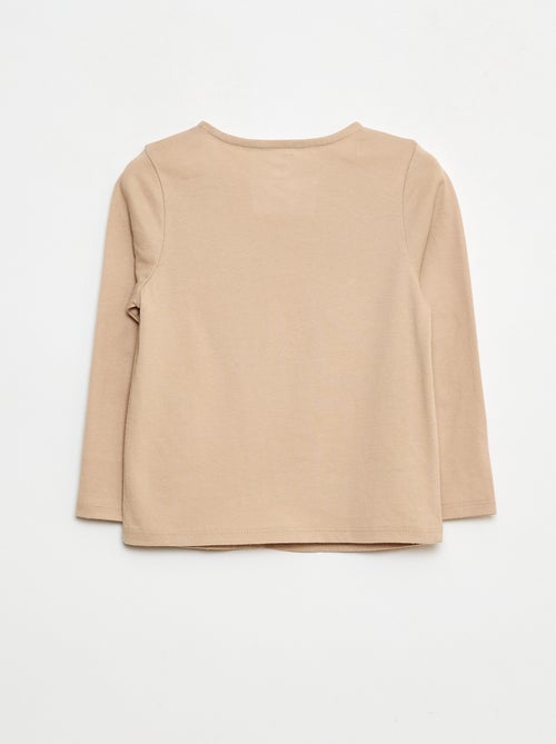 Camiseta de cuello redondo con estampado 'Navidad' - Kiabi