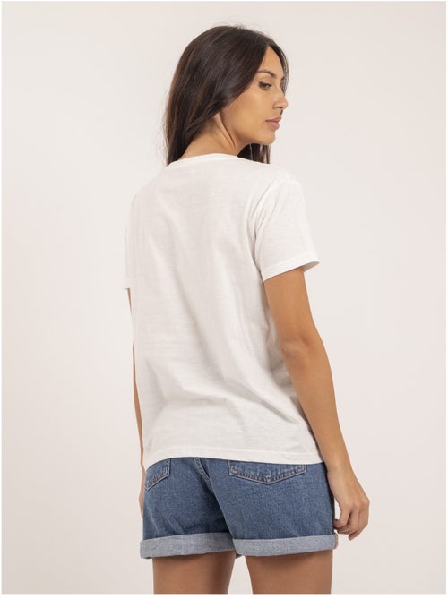 Camiseta de cuello redondo con mensaje FIGUIER - Kiabi