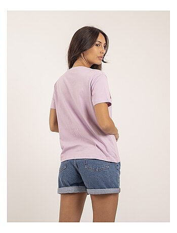 Camiseta de cuello redondo con mensaje FIGUIER