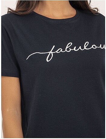 Camiseta de cuello redondo con mensaje FIORELLI