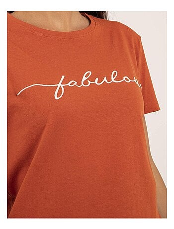 Camiseta de cuello redondo con mensaje FIORELLI