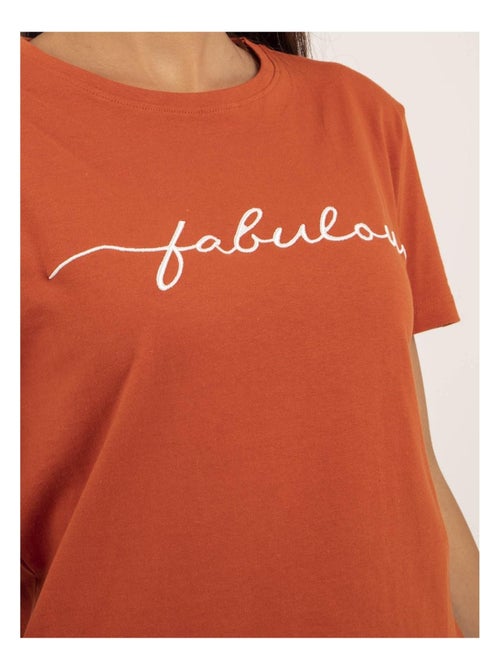 Camiseta de cuello redondo con mensaje FIORELLI - Kiabi