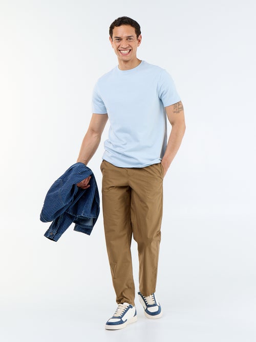 Camiseta de cuello redondo de algodón - Tough Cotton™ - Kiabi