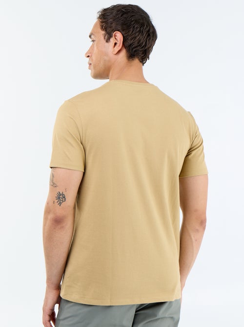 Camiseta de cuello redondo de algodón - Tough Cotton™ - Kiabi