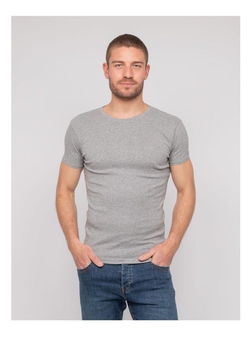 Camiseta de cuello redondo de algodón WARLOF - Kiabi