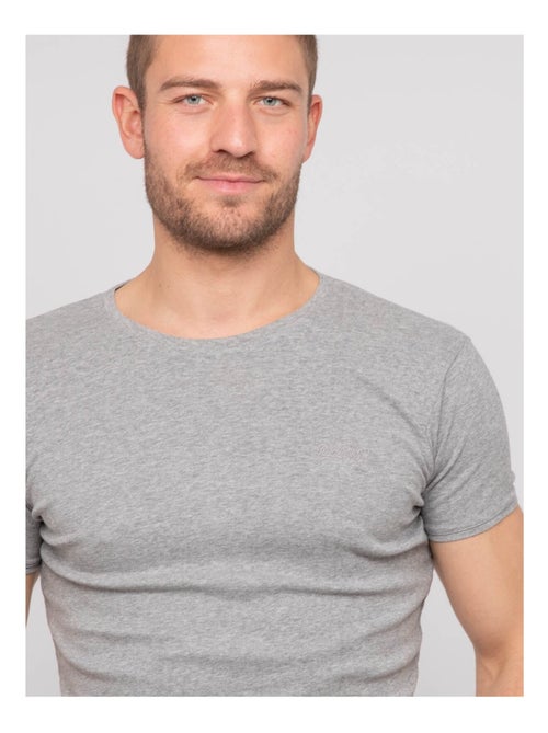Camiseta de cuello redondo de algodón WARLOF - Kiabi