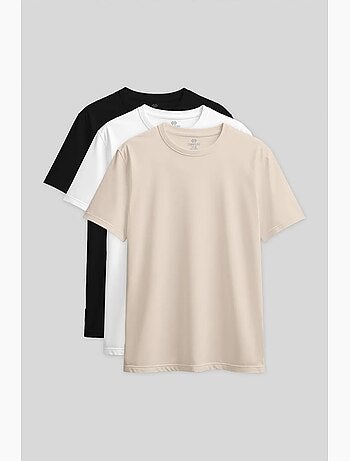 Camiseta de cuello redondo de algodón y elastano para mujer tommy