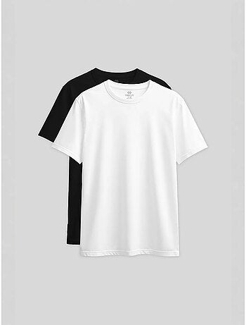 Camiseta de cuello redondo de algodón y elastano para mujer tommy