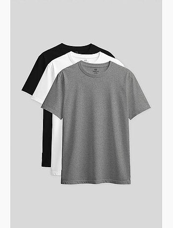 Camiseta de cuello redondo de algodón y elastano para mujer tommy