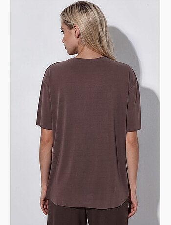 Camiseta de cuello redondo de corte holgado busem