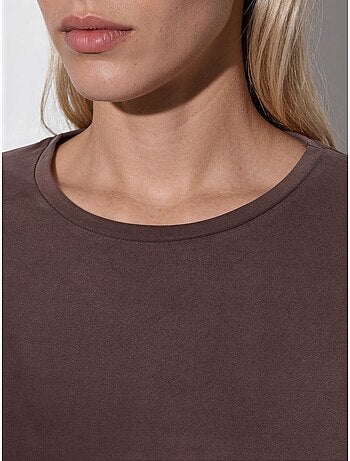 Camiseta de cuello redondo de corte holgado busem