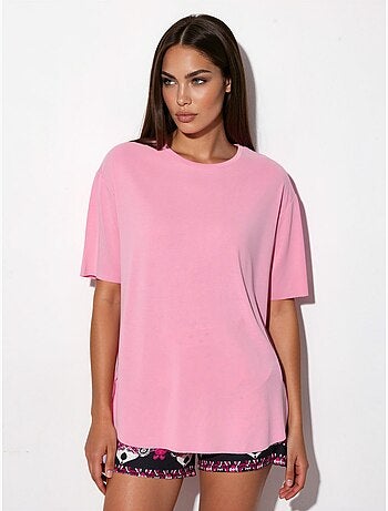 Camiseta de cuello redondo de corte holgado busem