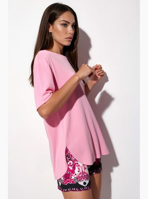 Camiseta de cuello redondo de corte holgado busem - Kiabi Camiseta de cuello redondo de corte holgado busem - Kiabi