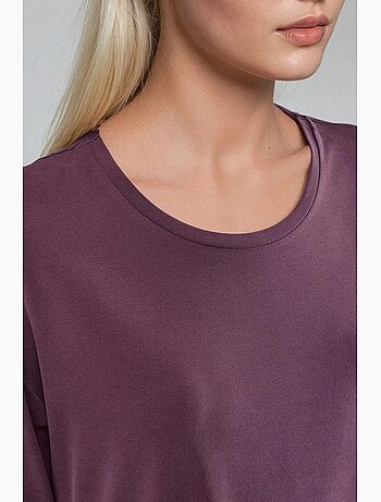Camiseta de cuello redondo de corte holgado busem