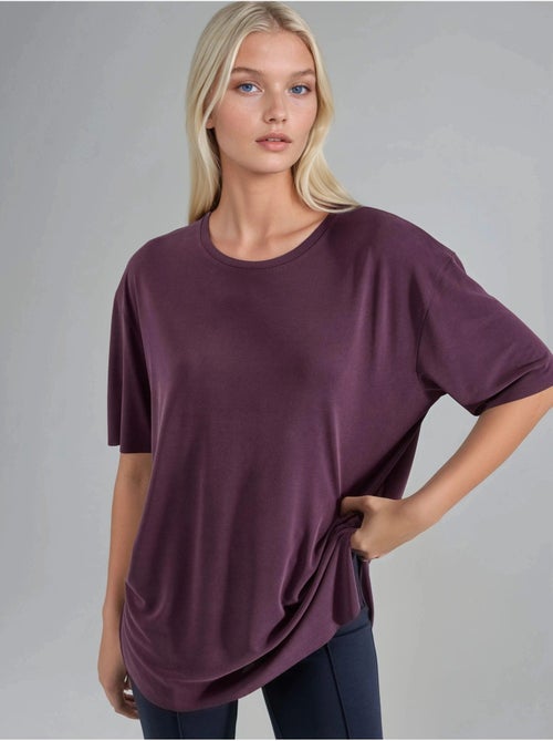Camiseta de cuello redondo de corte holgado busem - Kiabi Camiseta de cuello redondo de corte holgado busem - Kiabi
