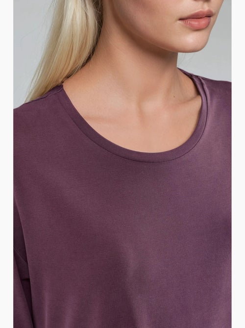 Camiseta de cuello redondo de corte holgado busem - Kiabi Camiseta de cuello redondo de corte holgado busem - Kiabi