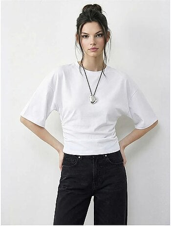 Camiseta de cuello redondo de corte regular lucci