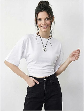 Camiseta de cuello redondo de corte regular lucci