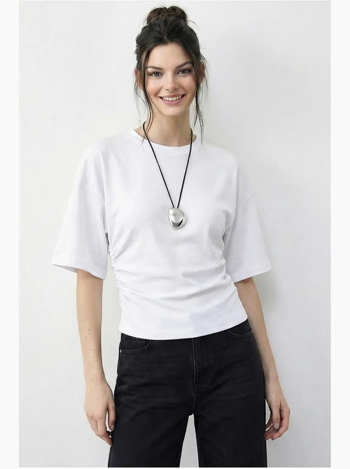 Camiseta de cuello redondo de corte regular lucci - Kiabi
