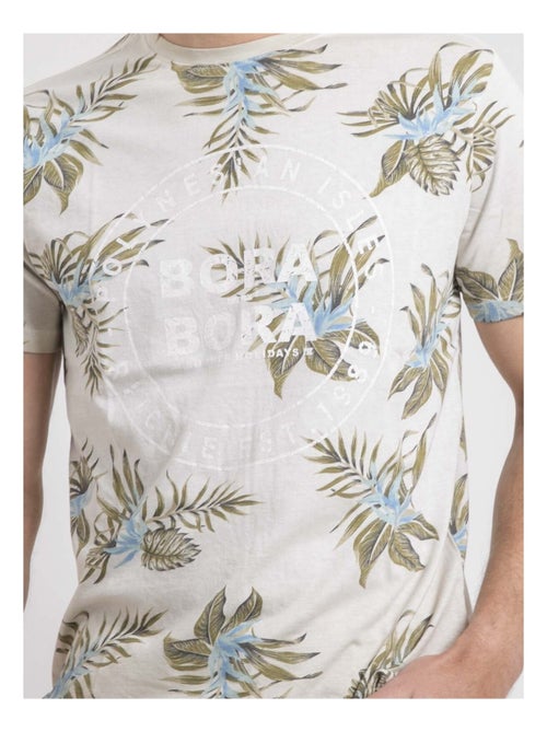Camiseta de cuello redondo de puro algodón con motivos NULEMON - Kiabi