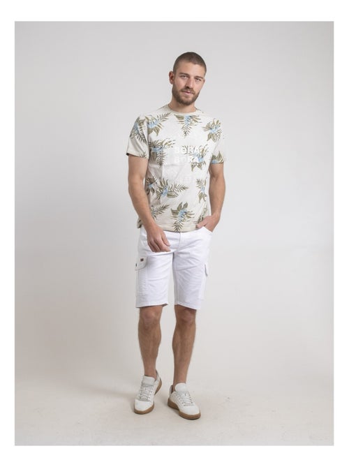 Camiseta de cuello redondo de puro algodón con motivos NULEMON - Kiabi