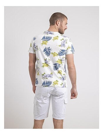 Camiseta de cuello redondo de puro algodón con motivos NULIBIS