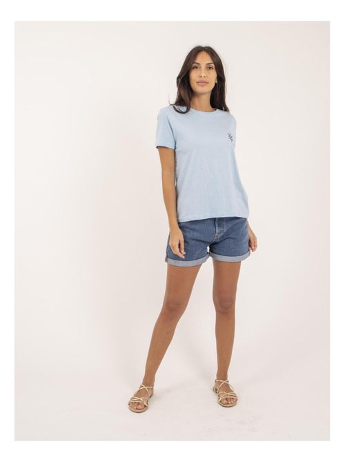 Camiseta de cuello redondo de puro algodón FABIANA - Kiabi