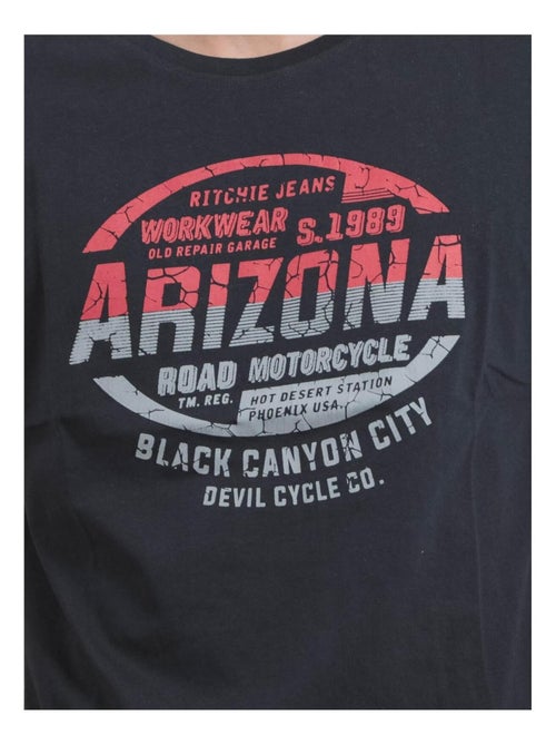Camiseta de cuello redondo de puro algodón JACRAIG - Kiabi