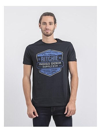 Camiseta de cuello redondo de puro algodón JAGNY