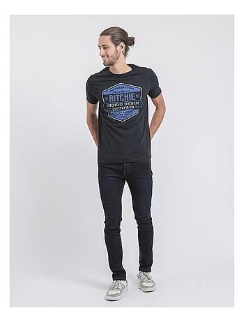 Camiseta de cuello redondo de puro algodón JAGNY