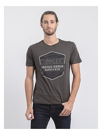 Camiseta de cuello redondo de puro algodón JAGNY