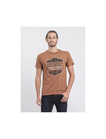 Camiseta de cuello redondo de puro algodón JAGNY