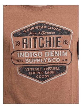 Camiseta de cuello redondo de puro algodón JAGNY