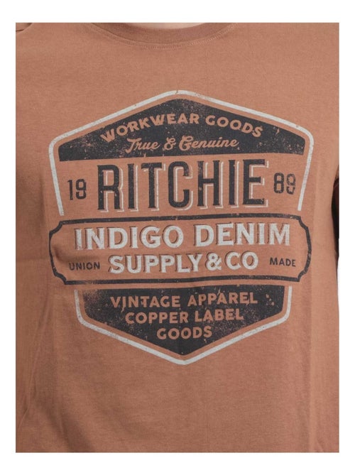 Camiseta de cuello redondo de puro algodón JAGNY - Kiabi